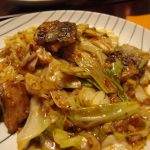 さんまの回鍋肉風・ヒガシマルでふわとろなめこ豆腐