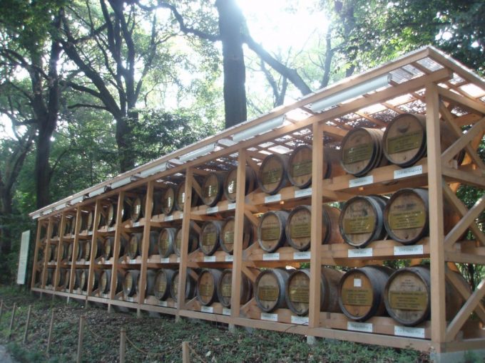 明治神宮のワイン樽