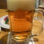 金森倉庫群赤レンガ内函館ビヤホールで赤レンガビール