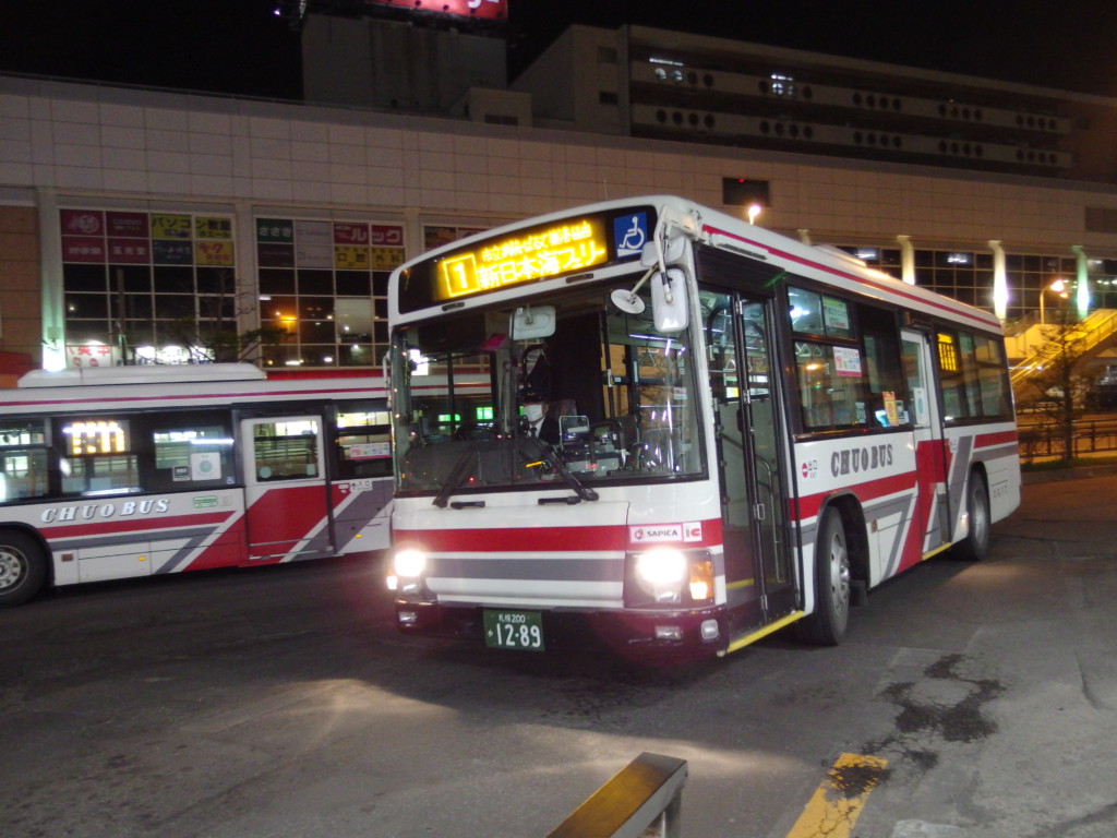 北海道中央バス新日本海フェリー行き
