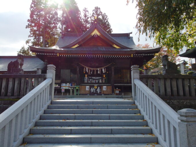 10月下旬秋の盛岡櫻山神社にお参りを