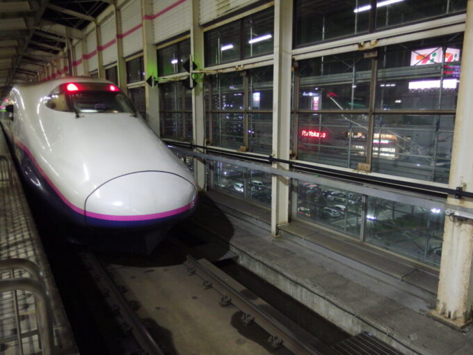 2月中旬冬の福島駅E2系やまびこ号東京行き