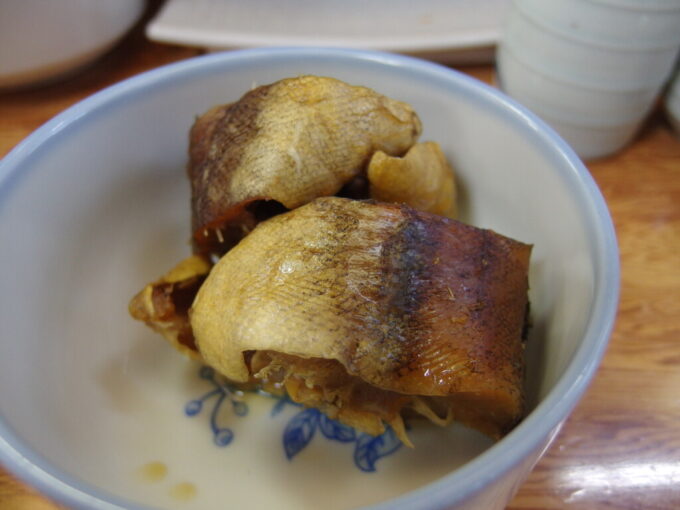 8月上旬夏の弘前郷土料理しまや棒鱈の煮物