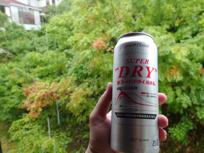 9月上旬晩夏の須川高原湯上りのビールを喉へと流す連泊の贅沢
