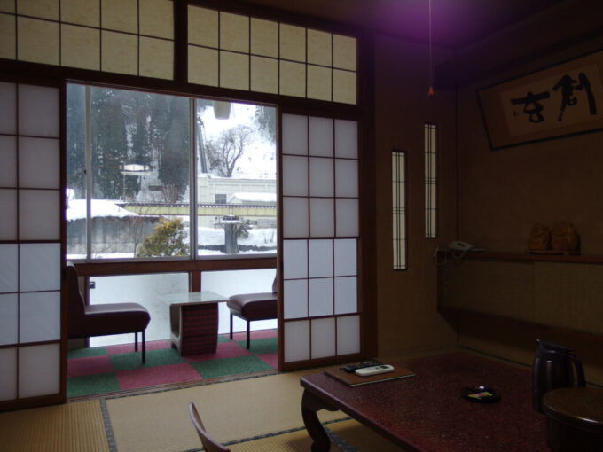 2月上旬姫川温泉湯の宿朝日荘客室