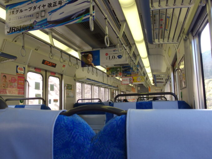 3月上旬JR東海313系中央西線普通列車木曾福島行き車内