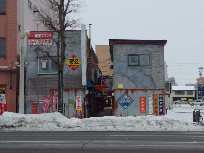 1月中旬冬の初十勝帯広昭和レトロを再現したいなり小路