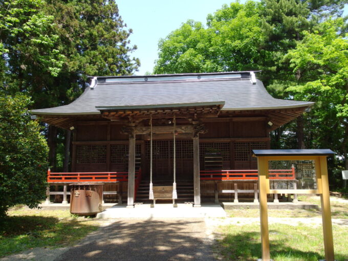 5月上旬晴天の金ケ崎神社