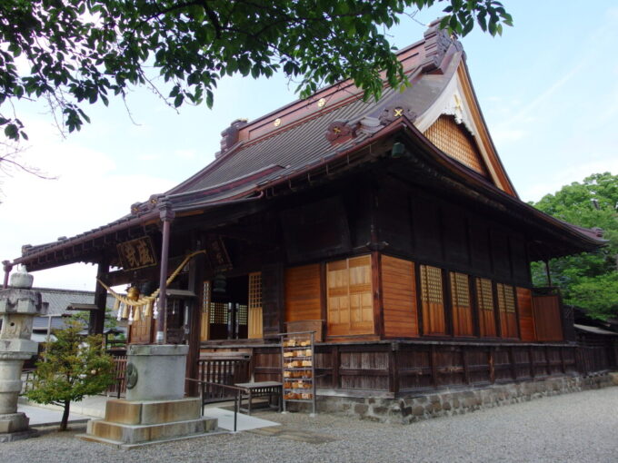 5月下旬蔵の街小江戸栃木神明宮の立派な拝殿