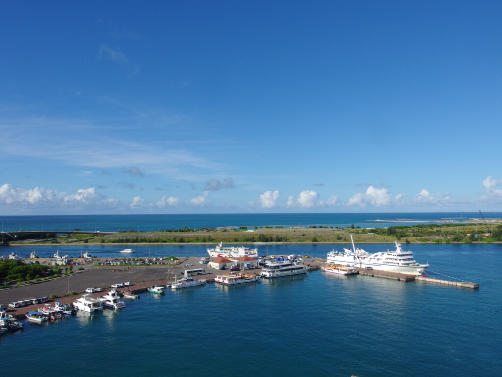 7月上旬夏の石垣島石垣港離島ターミナル至近のホテルイーストチャイナシーで迎える最後の朝