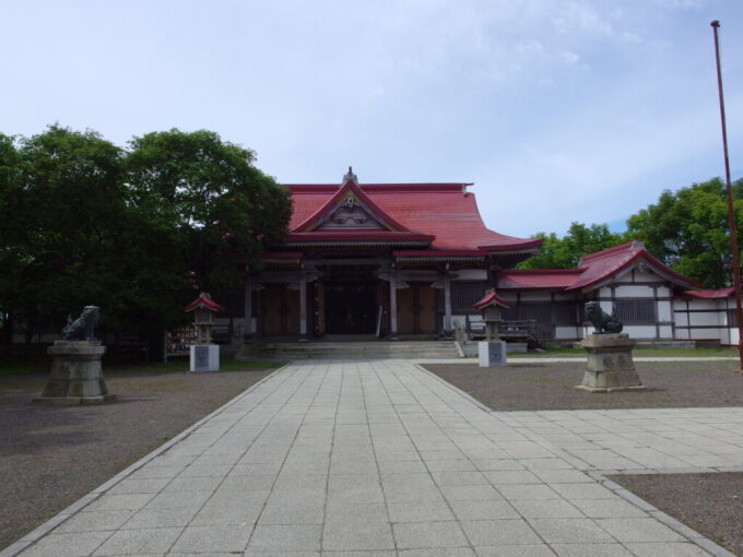 8月下旬初めての釧路厳島神社にお参りを