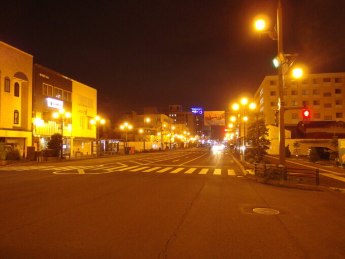 8月下旬初めての釧路ほろ酔い気分で眺める夜の街