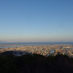 11月上旬初めての徳島眉山山頂から望む徳島の街と紀伊水道和歌山方面