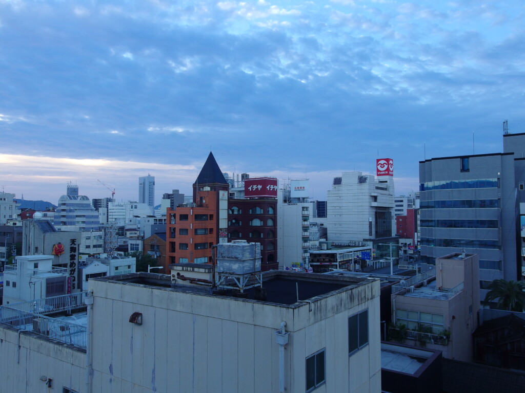 11月上旬初めての高知で迎える穏やかな朝