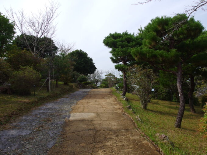 11月上旬初めての高知五台山展望台へ続く園路