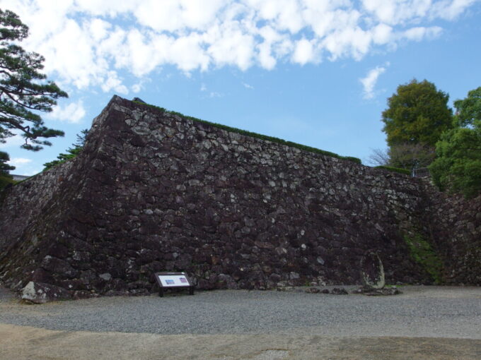 11月上旬初めての高知現存十二天守であり本丸の建物が完全に残る日本で唯一の城郭高知城秋の空に雄々しく聳える荒々しくも優美な石垣