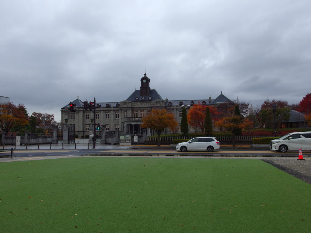 11月下旬晩秋の山形旧山形県庁舎山形県郷土館文翔館