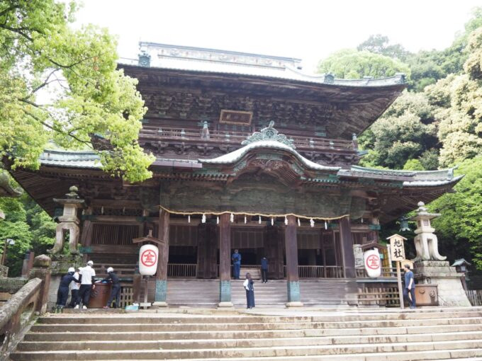 5月中旬の瀬戸内こんぴらさん金刀比羅宮旧神宮寺の金堂として建てられた旭社