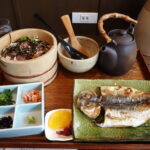 5月末雨上がりの熱海囲炉茶屋離れ家翠々鯵のまご茶膳