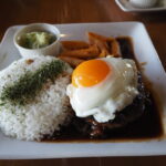 6月中旬梅雨明け後の八重山石垣島ドライブ川平山原カリブカフェcaribcafeハンバーグプレートランチ