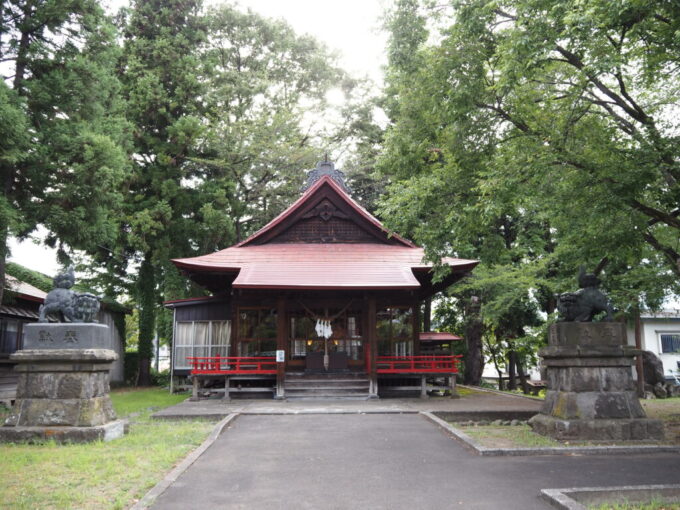 8月上旬夏の弘前八坂神社拝殿