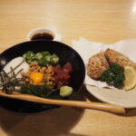 8月下旬茨城水戸喰処飲処てんまさ五色納豆と納豆から揚げ