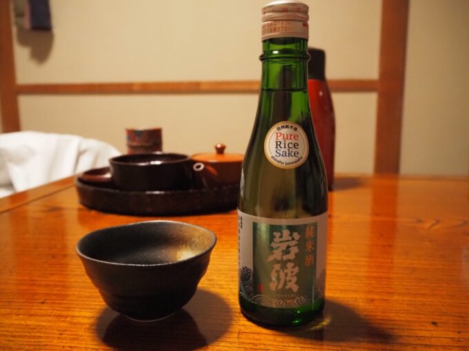 9月下旬涼やかな信州白骨温泉かつらの湯丸永旅館夜のお供に岩波純米酒