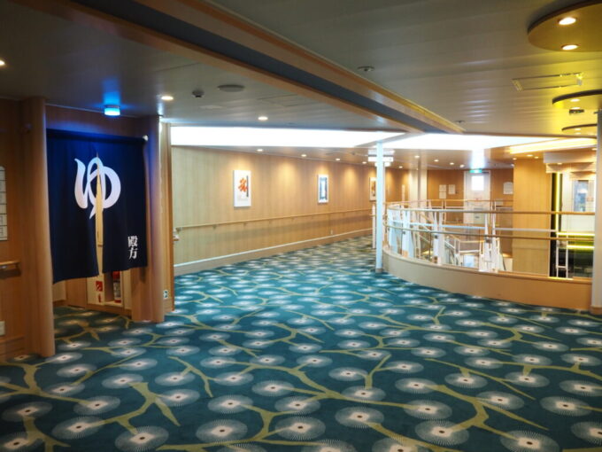 10月下旬初めての東京九州フェリーそれいゆ昼飯前のひとっ風呂へ