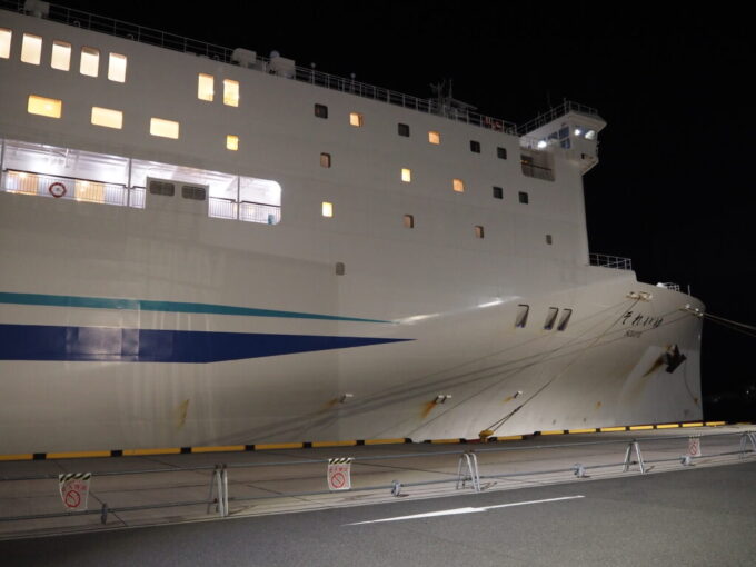 10月下旬初めての東京九州フェリーそれいゆは無事に航海を終え新門司港に到着し12年ぶりとなる九州に上陸