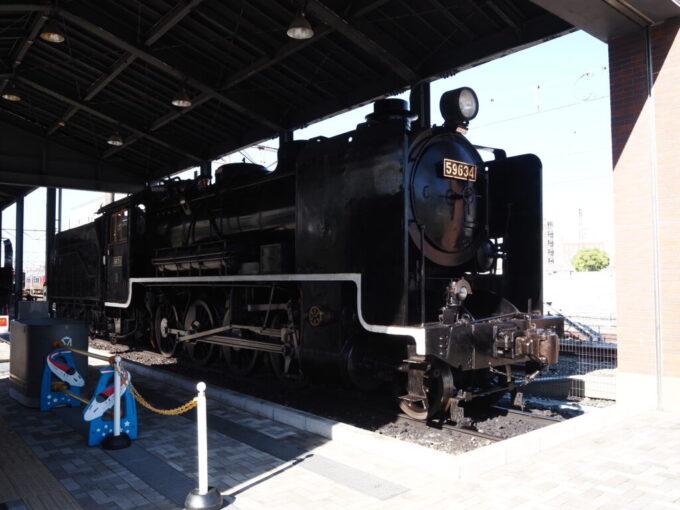 10月下旬初めての北九州門司港レトロ九州鉄道記念館初の国産貨物機関車SL59634号機