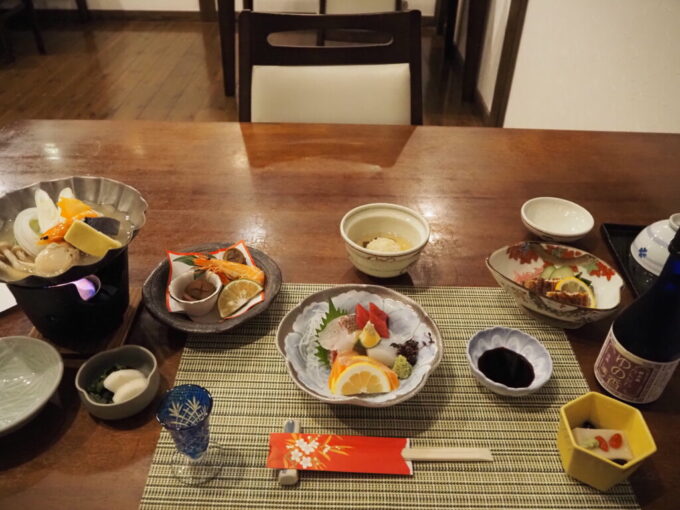 10月下旬12年ぶりの別府鉄輪温泉かんなわゆの香夕食