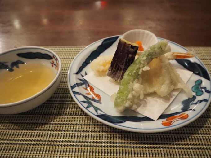 10月下旬12年ぶりの別府鉄輪温泉かんなわゆの香夕食天ぷら