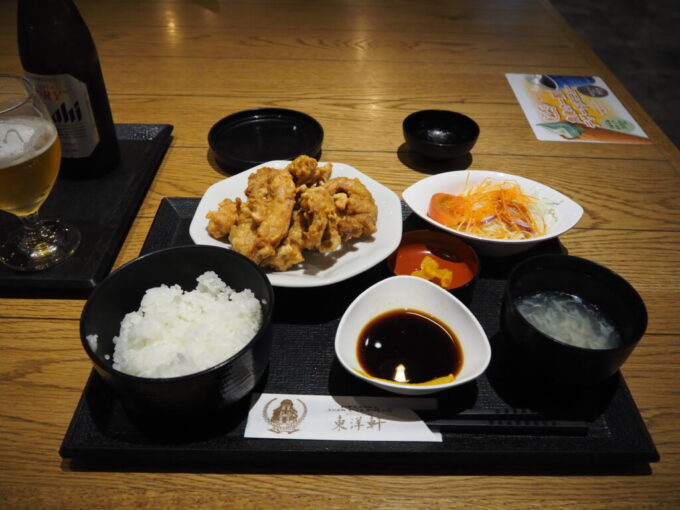 10月下旬12年ぶりの別府トキハ別府店地下1階のフードホール湯けむり横丁とり天の元祖東洋軒本家とり天定食