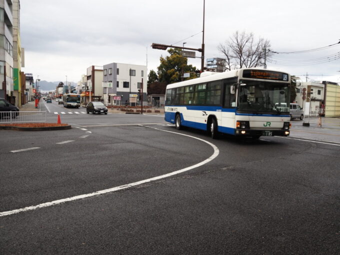 12月中旬西那須野駅JRバス関東塩原温泉バスターミナル行き路線バス