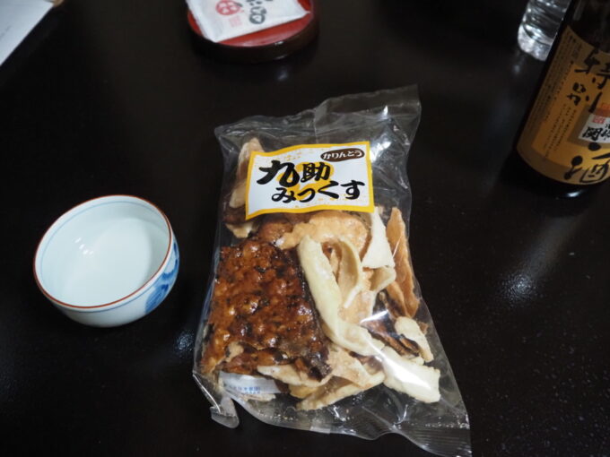 2月上旬冬の花巻台温泉松田屋旅館連泊の昼食代わりに釜石かとう創菓かりんとう九助みっくす