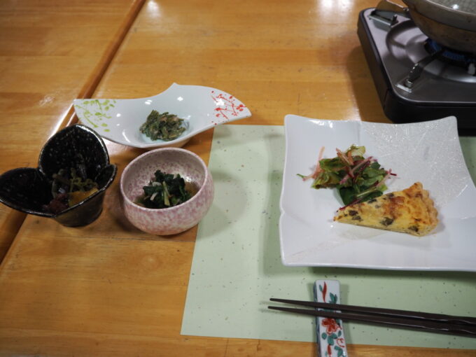 3月上旬浅間山登山口天狗温泉浅間山荘2泊目夕食