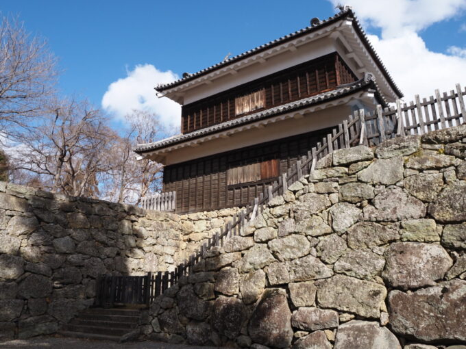 3月上旬初めての上田上田城跡貴重な遺構の北櫓