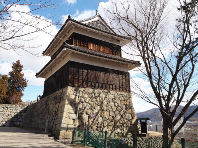 3月上旬初めての上田城跡唯一ここに建ち続ける生き証人である西櫓