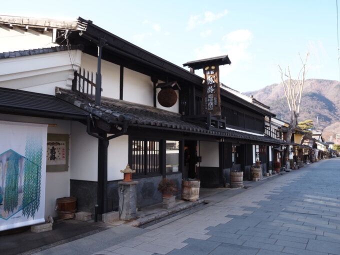 3月上旬初めての上田北国街道宿場町柳町信州亀齢を醸す江戸時代創業の岡崎酒造