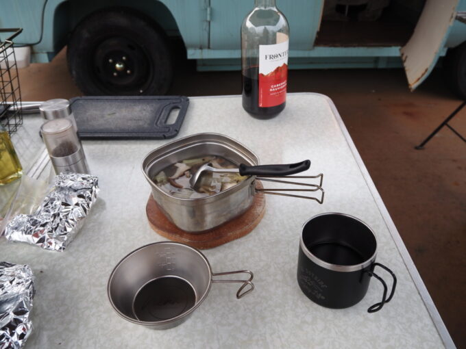 4月中旬那須温泉グランピングNenn（ネン）2泊目夕食カサゴは和風の鍋仕立てに