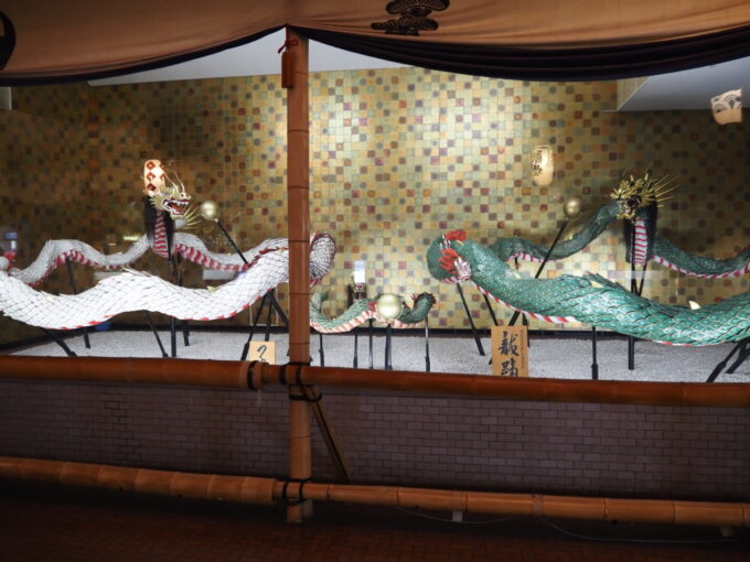 5月中旬26年ぶりの長崎グラバー園に併設された長崎伝統芸能館に展示された長崎くんち龍踊