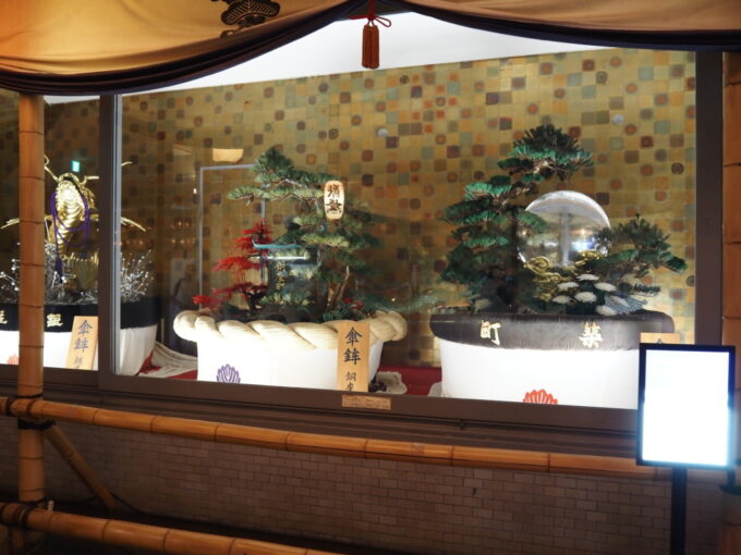 5月中旬26年ぶりの長崎グラバー園に併設された長崎伝統芸能館に展示された長崎くんち傘鉾