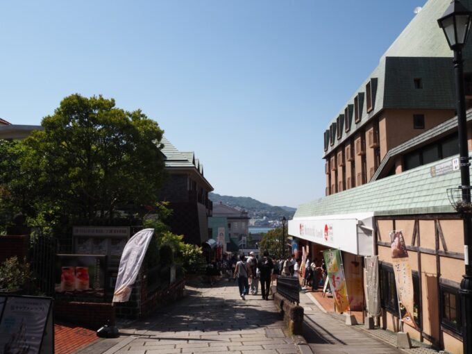 5月中旬26年ぶりの長崎グラバー園を満喫し海を見ながらグラバー通りを歩く
