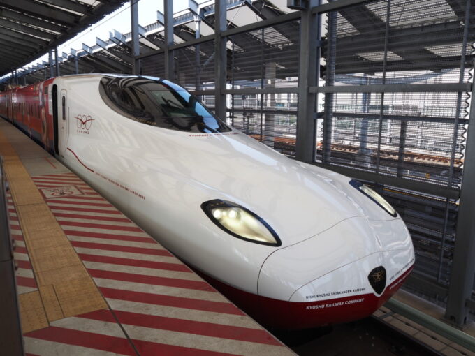 5月中旬26年ぶりの長崎はじめての西九州新幹線N700Sかもめ号武雄温泉行き