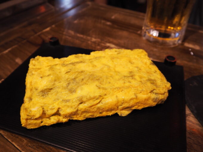 6月上旬いつもより半月早い八重山旅石垣ヴィレッジ2階石垣島酔い処っアーサ入りだし巻き玉子