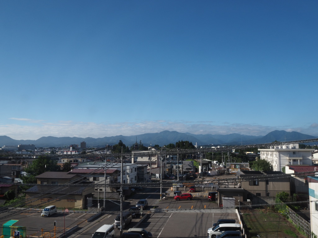 8月上旬夏の東北旅 弘前で迎える爽快な朝