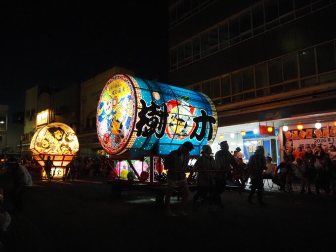 8月上旬夏の東北旅弘前ねぷた毎年楽しい仕掛けで愉しませてくれる樹木の万華鏡ねぷた