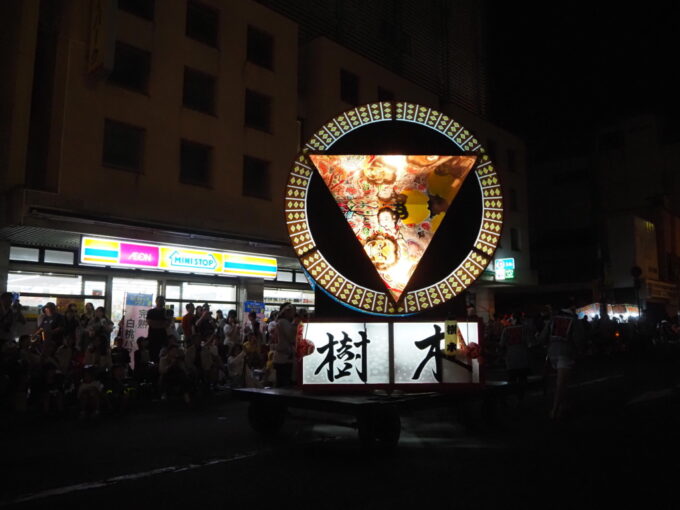 8月上旬夏の東北旅弘前ねぷた毎年楽しい仕掛けで愉しませてくれる樹木の万華鏡ねぷたくるくると変化するねぷた絵の織り成す文様