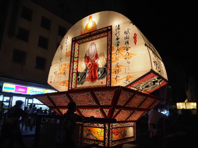 8月上旬夏の東北旅弘前ねぷた平家物語を題材にした見送り絵