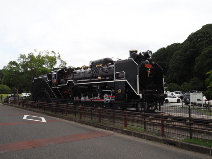 8月末日水戸千波湖畔に展示されたD51515号機
